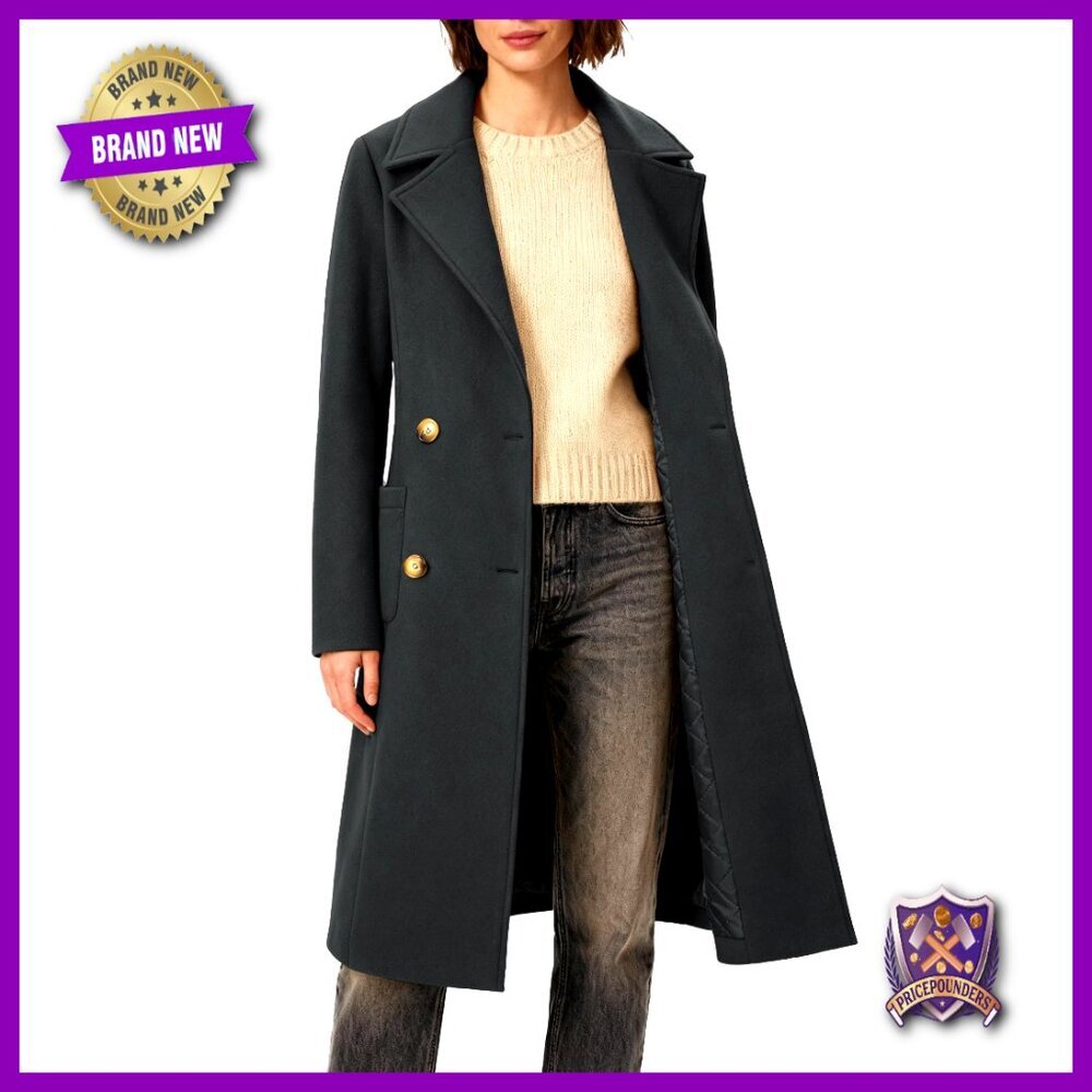 Classic Trench Coat Double-Breasted Long Overcoat Elegant Minimal Chic Winter